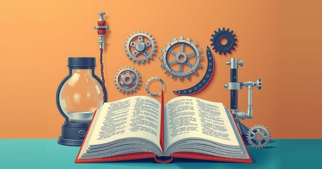A conceptual depiction of education-focused collaboration between countries, with symbolic elements representing knowledge and unity.