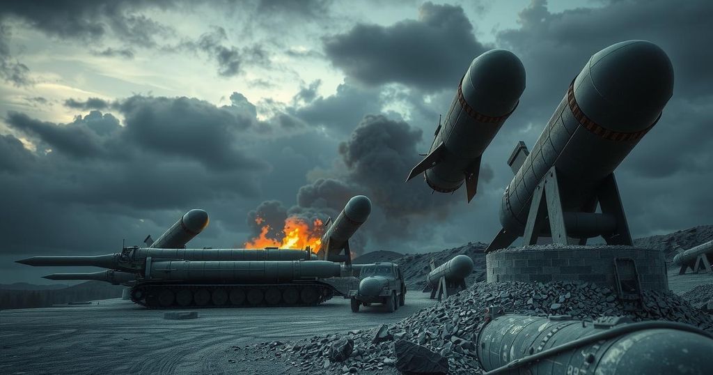 A military-themed scene showing artillery shells and missiles in a strategic setting, emphasizing military cooperation.